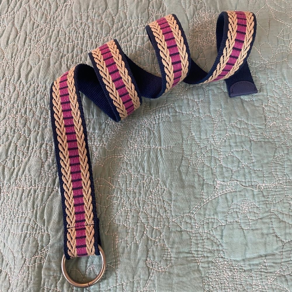Relic Fossle woven multi colored belt retro M-L